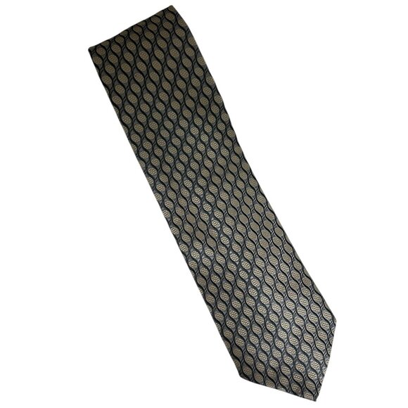 Ermenegildo Zegna 100% Silk Necktie Multicolor Geometric Woven Tie - Picture 1 of 6